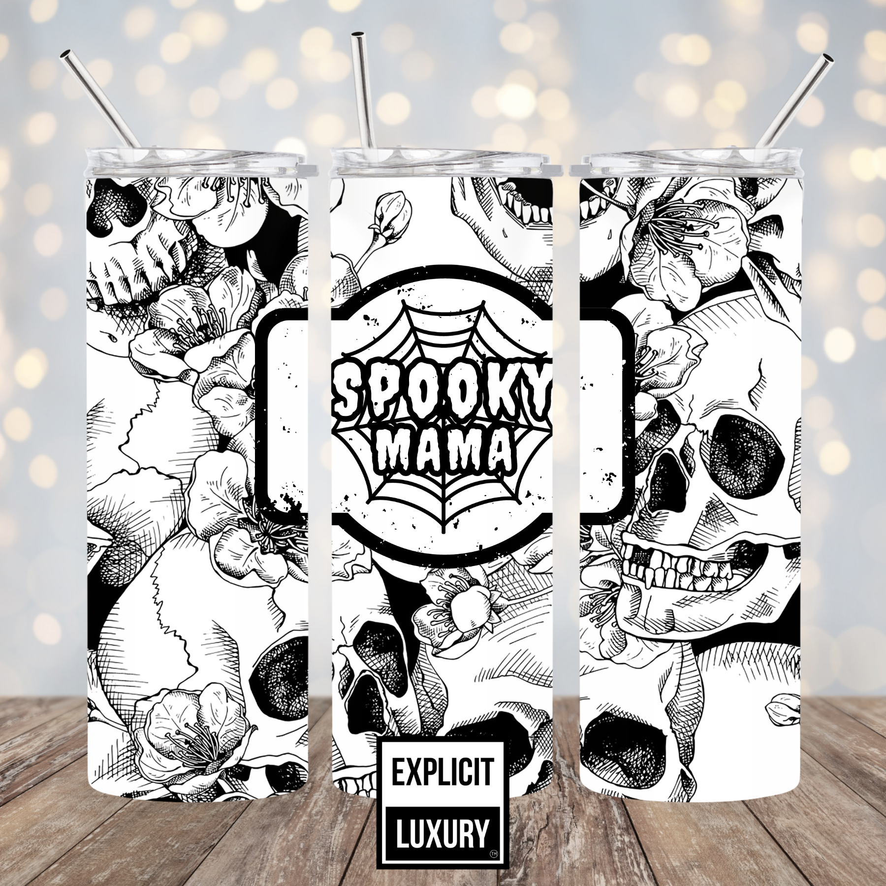 Spooky Mama Tumbler, Spooky Mama Skinny Tumbler